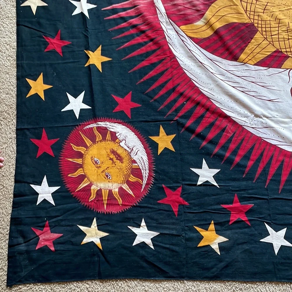 Sun and moon wall tapestry
